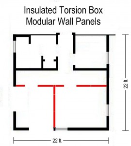 Modular Homes insulated torsion box modular wall panels
